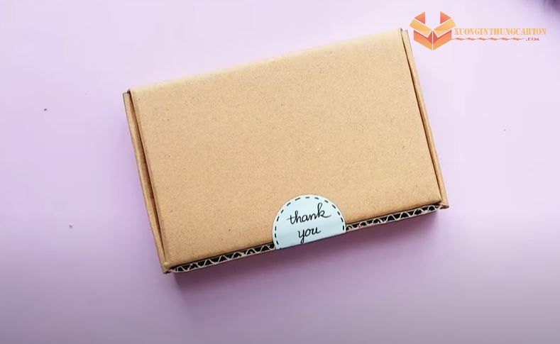 Tạo hộp hoàn chỉnh cho cách làm hộp giấy bằng bìa carton